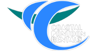 Coastal Pontoon Rentals Logo with white lettering.